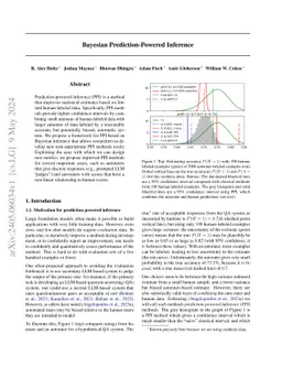 Bayesian Prediction-Powered Inference