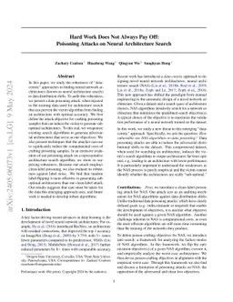 Hard Work Does Not Always Pay Off: Poisoning Attacks on Neural Architecture Search