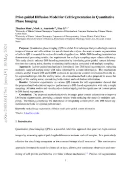 Prior-guided Diffusion Model for Cell Segmentation in Quantitative Phase
  Imaging