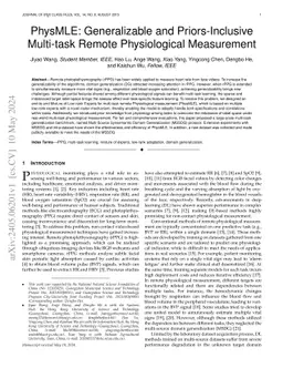 PhysMLE: Generalizable and Priors-Inclusive Multi-task Remote
  Physiological Measurement