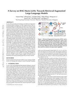 A Survey on RAG Meeting LLMs: Towards Retrieval-Augmented Large Language
  Models
