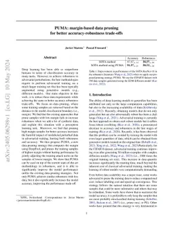 PUMA: margin-based data pruning