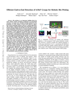 Efficient End-to-End Detection of 6-DoF Grasps for Robotic Bin Picking