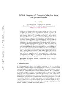 I3DGS: Improve 3D Gaussian Splatting from Multiple Dimensions