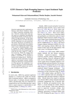 E2TP: Element to Tuple Prompting Improves Aspect Sentiment Tuple
  Prediction