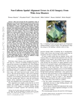 Non-Uniform Spatial Alignment Errors in sUAS Imagery From Wide-Area Disasters