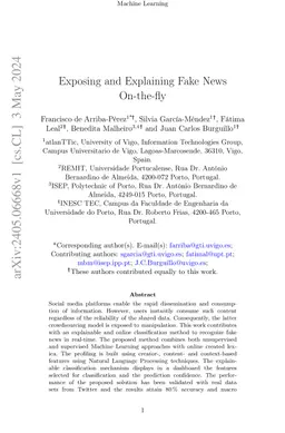 Exposing and Explaining Fake News On-the-Fly