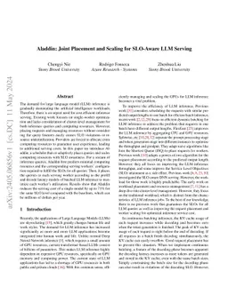 Aladdin: Joint Placement and Scaling for SLO-Aware LLM Serving