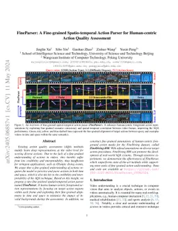FineParser: A Fine-grained Spatio-temporal Action Parser for
  Human-centric Action Quality Assessment