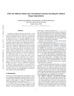 EMCAD: Efficient Multi-scale Convolutional Attention Decoding for
  Medical Image Segmentation
