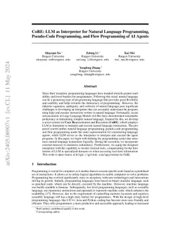 AIOS Compiler: LLM as Interpreter for Natural Language Programming and
  Flow Programming of AI Agents