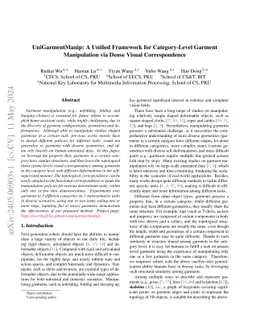 UniGarmentManip: A Unified Framework for Category-Level Garment
  Manipulation via Dense Visual Correspondence