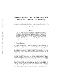 Piccolo2: General Text Embedding with Multi-task Hybrid Loss Training