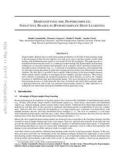 Demystifying the Hypercomplex: Inductive Biases in Hypercomplex Deep
  Learning