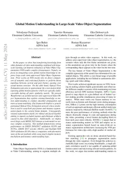 Global Motion Understanding in Large-Scale Video Object Segmentation