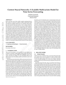 Context Neural Networks: A Scalable Multivariate Model for Time Series
  Forecasting