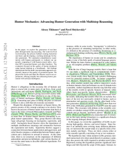 Humor Mechanics: Advancing Humor Generation with Multistep Reasoning