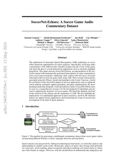 SoccerNet-Echoes: A Soccer Game Audio Commentary Dataset