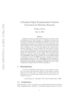 A Standard Rigid Transformation Notation Convention for Robotics
  Research