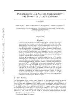 From Probability to Counterfactuals: the Increasing Complexity of Satisfiability in Pearl's Causal Hierarchy