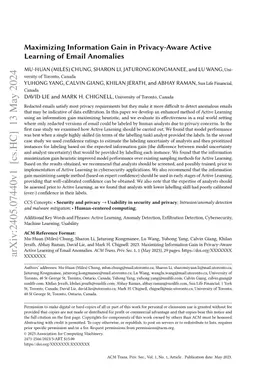 Maximizing Information Gain in Privacy-Aware Active Learning of Email
  Anomalies