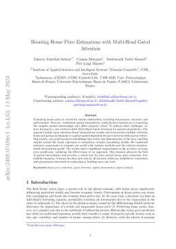 Boosting House Price Estimations with Multi-Head Gated Attention