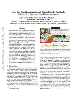 Integrating Intent Understanding and Optimal Behavior Planning for
  Behavior Tree Generation from Human Instructions