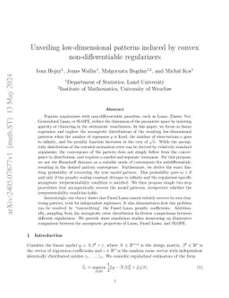 Unveiling low-dimensional patterns induced by convex non-differentiable
  regularizers