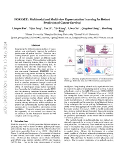 FORESEE: Multimodal and Multi-view Representation Learning for Robust
  Prediction of Cancer Survival