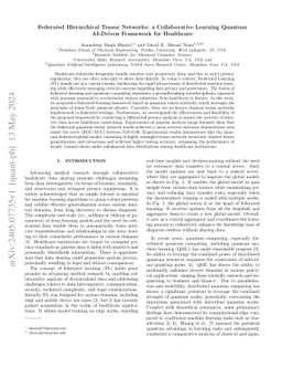 Federated Hierarchical Tensor Networks: a Collaborative Learning Quantum
  AI-Driven Framework for Healthcare