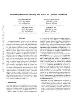 Improving Multimodal Learning with Multi-Loss Gradient Modulation
