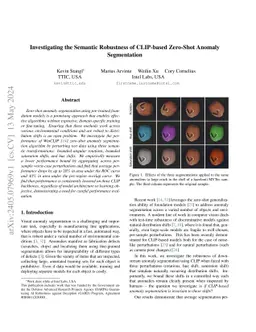 Investigating the Semantic Robustness of CLIP-based Zero-Shot Anomaly
  Segmentation