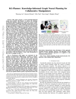 KG-Planner: Knowledge-Informed Graph Neural Planning for Collaborative
  Manipulators