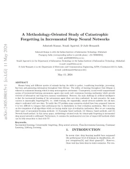 A Methodology-Oriented Study of Catastrophic Forgetting in Incremental
  Deep Neural Networks