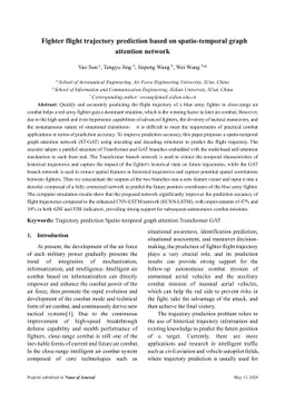 Fighter flight trajectory prediction based on spatio-temporal graphcial
  attention network