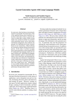 Layout Generation Agents with Large Language Models