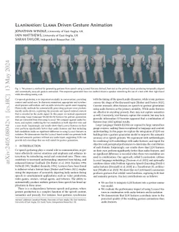 LLAniMAtion: LLAMA Driven Gesture Animation