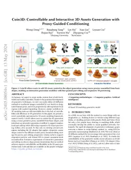 Coin3D: Controllable and Interactive 3D Assets Generation with
  Proxy-Guided Conditioning