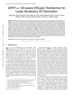 DiffTF++: 3D-aware Diffusion Transformer for Large-Vocabulary 3D
  Generation