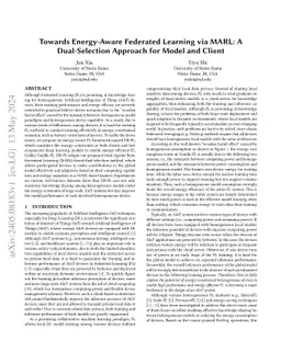 Towards Energy-Aware Federated Learning via MARL: A Dual-Selection
  Approach for Model and Client