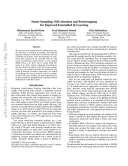 Smart Sampling: Self-Attention and Bootstrapping for Improved Ensembled
  Q-Learning
