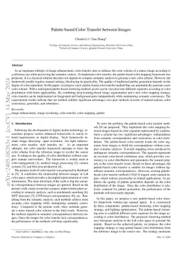 Palette-based Color Transfer between Images