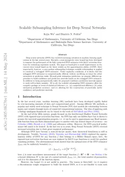 Scalable Subsampling Inference for Deep Neural Networks