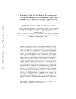 Towards Clinician-Preferred Segmentation: Leveraging Human-in-the-Loop
  for Test Time Adaptation in Medical Image Segmentation