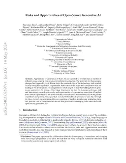 Risks and Opportunities of Open-Source Generative AI