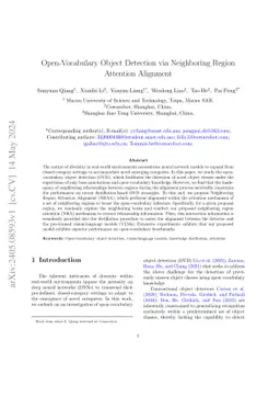 Open-Vocabulary Object Detection via Neighboring Region Attention
  Alignment
