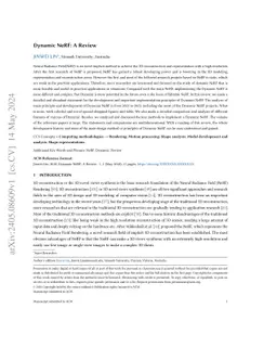 Dynamic NeRF: A Review