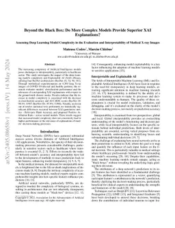 Beyond the Black Box: Do More Complex Models Provide Superior XAI
  Explanations?
