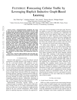FLEXIBLE: Forecasting Cellular Traffic by Leveraging Explicit Inductive
  Graph-Based Learning