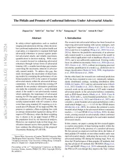 The Pitfalls and Promise of Conformal Inference Under Adversarial
  Attacks